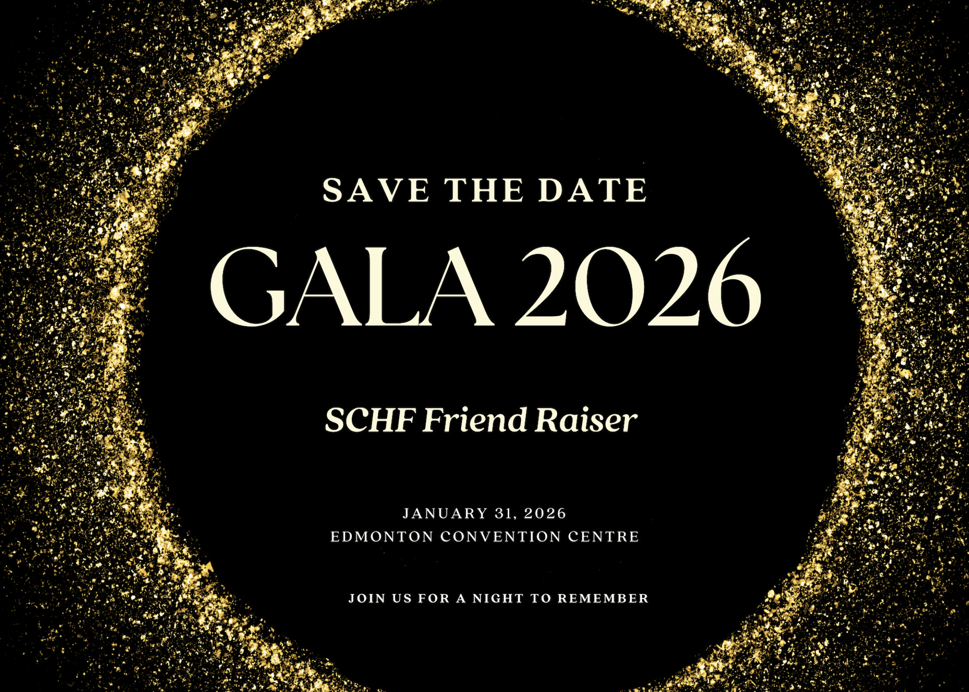 GALA 2026 Save the date - January 31, 2026 at the Edmonton Convention Centre